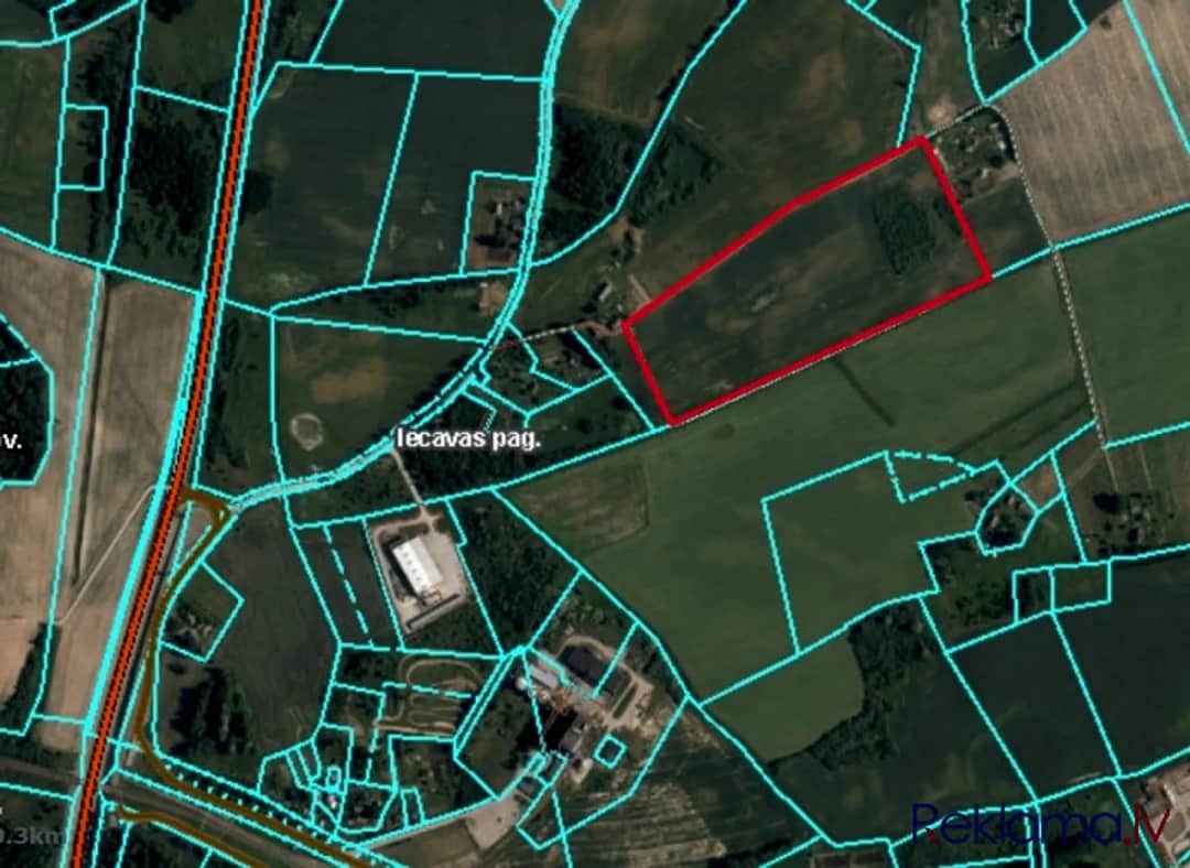 Pārdod 8.35 ha zemi rūpnieciskās apbūves teritorijā (R2). Īpašums atrodas Bauskas raj.-