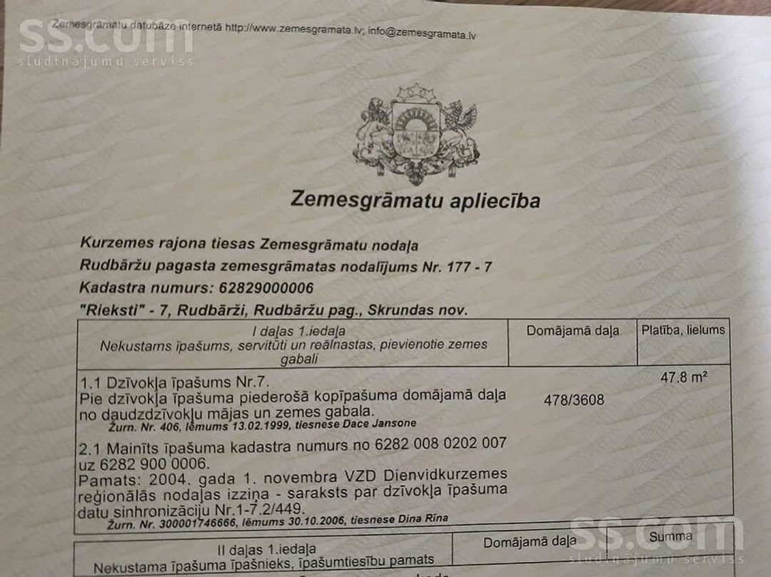 Divistabu dzīvoklis — Rieksti 7
