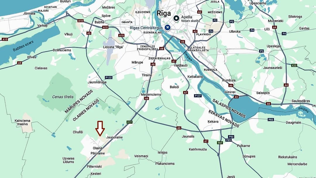 Zeme, 25317㎡ - Olaines novads, Olaines pagasts — bilde 3
