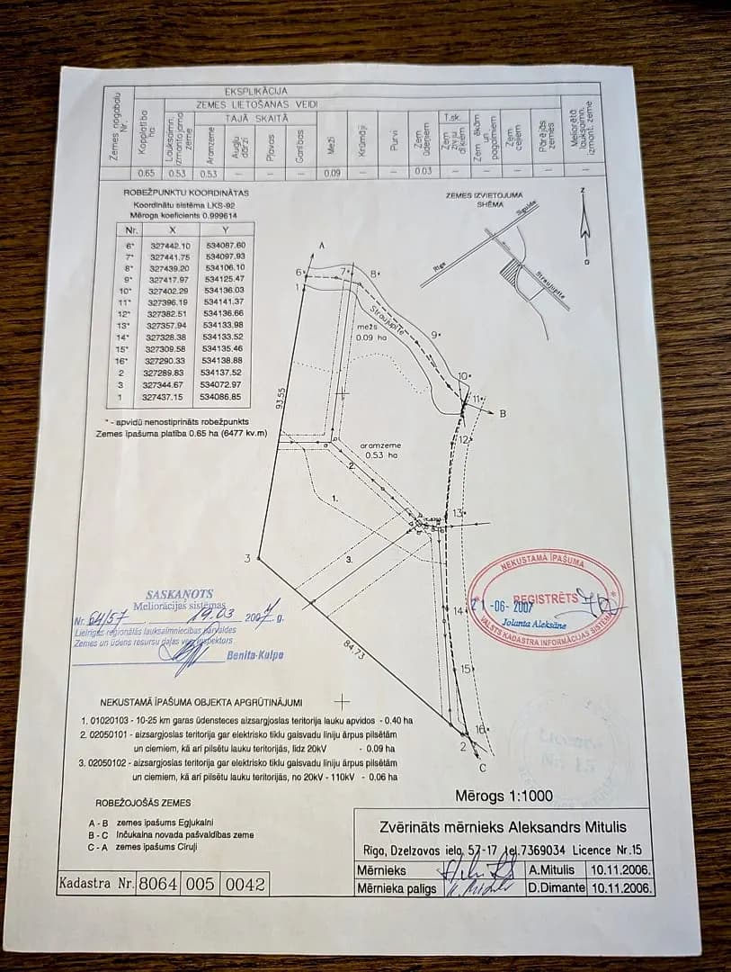 Zeme, 6477㎡ - Inčukalna pagasts, Griķi — bilde 2