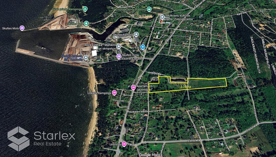 Zeme, 37676㎡ - Saulkrastu novads, Saulkrasti