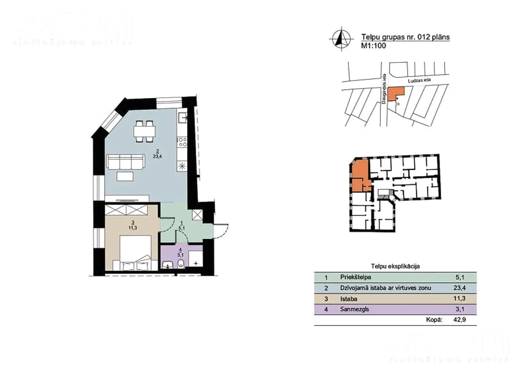 Divistabu dzīvoklis — Sadovņikova 30 — bilde 4