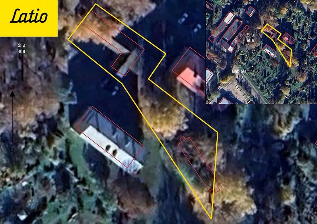 Pārdod perspektīvu zemes platību ar komunikācijām starp daudzdzīvokļu mājām Babītē, 250m