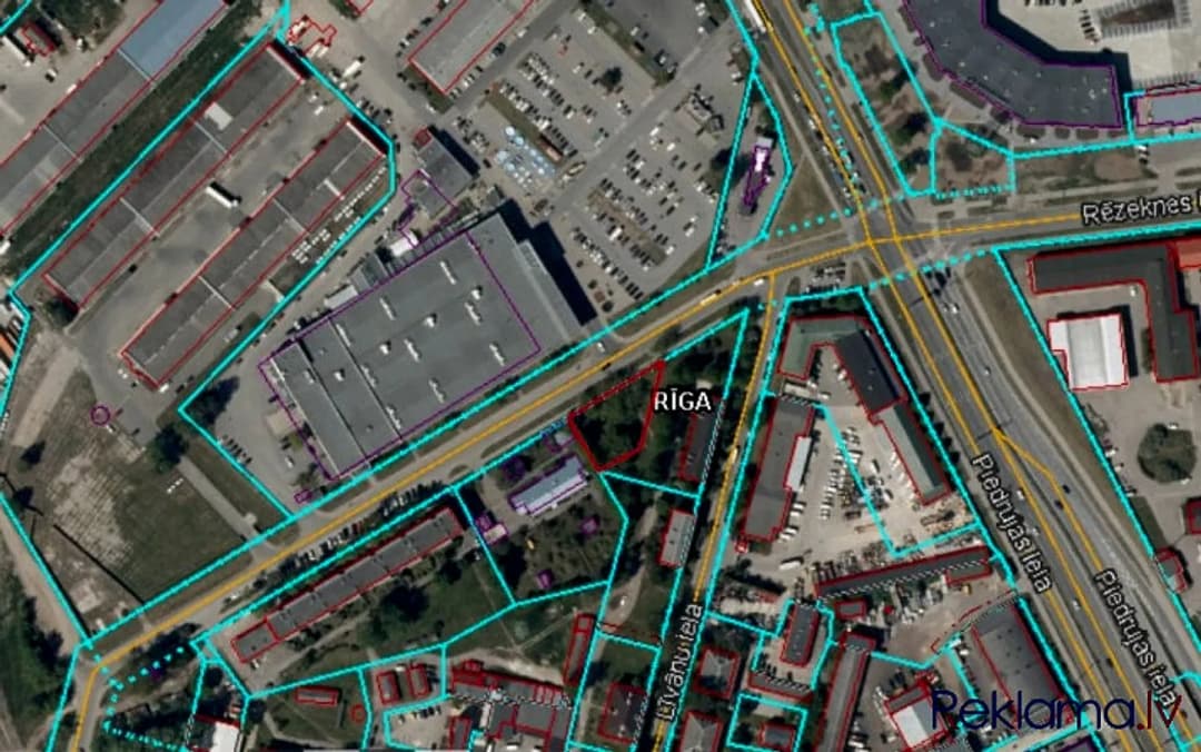 Iegādei pieejams zemes gabals Krasta masīvā, jauktas centra apbūves teritorijā. Zemesgabals — bilde 2