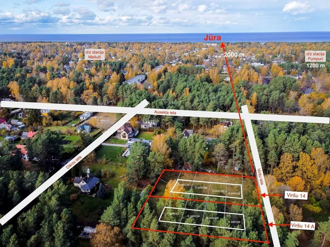 Zeme, 3707㎡ - Jūrmala, Melluži