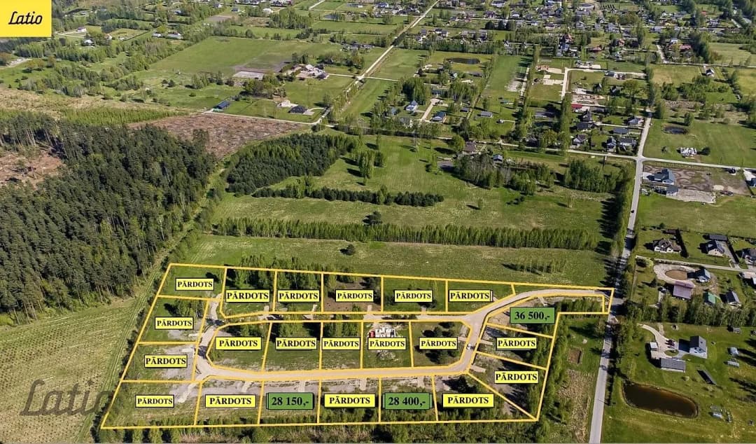 Zeme, 1579㎡ - Jelgavas novads, Valgundes pagasts — bilde 3