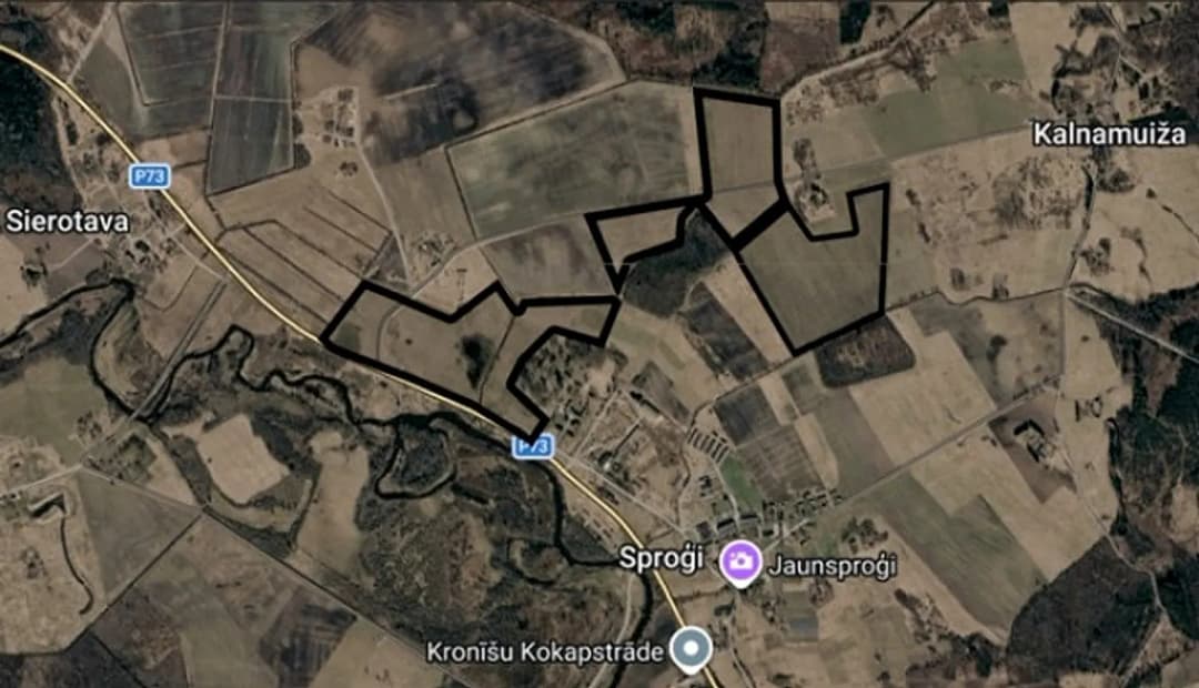Lauksaimniecības zeme Zemes kvalitātes novērtējums ballēs: 40-48 Čākuļu zemes, Sproģi, — bilde 4