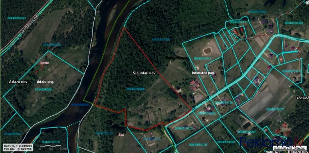 Zemes gabals Gaujas upes pirmajā līnijā. (Krasta līnija 800 m) + Zemes gabals 15 km attālumā — bilde 2