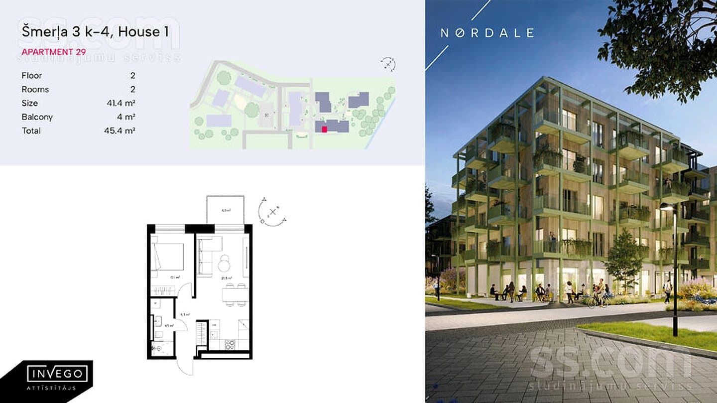 Divistabu dzīvoklis — Šmerļa 3 — bilde 2