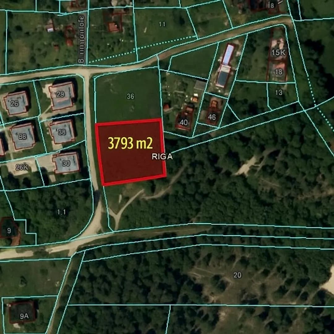 Potenciāls zemes gabals Bišumuižā piemērots gan dzīvošanai, gan investīcijām