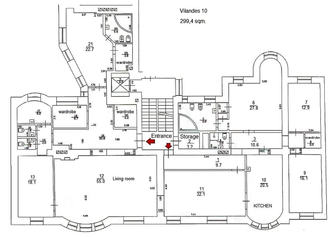 7-ist. Dzīvoklis, 299.00㎡ - Rīga, Centrs — bilde 2