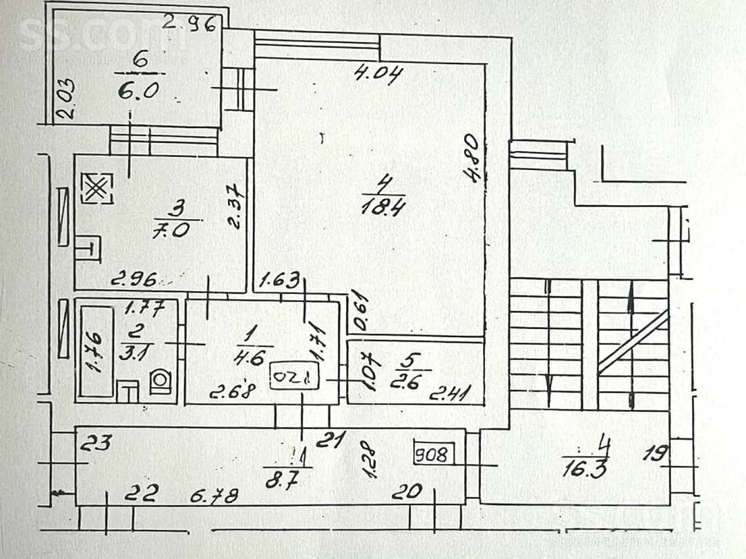 Vienistabas dzīvoklis — Etnas 6 — bilde 2