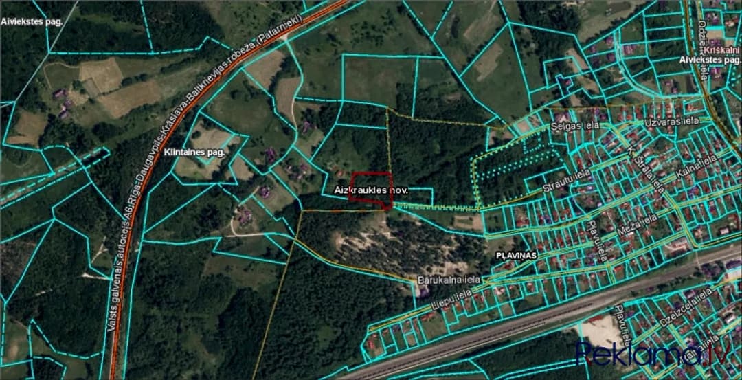 Pārdod zemesgabalu Pļaviņu pilsētas malā (oficiāli Klintaines pagasts). Zemes gabala — bilde 2