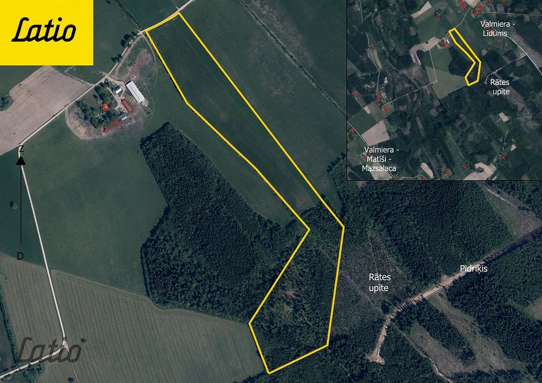 Zeme, 364000㎡ - Valmieras novads, Burtnieku pagasts — vēl bildes