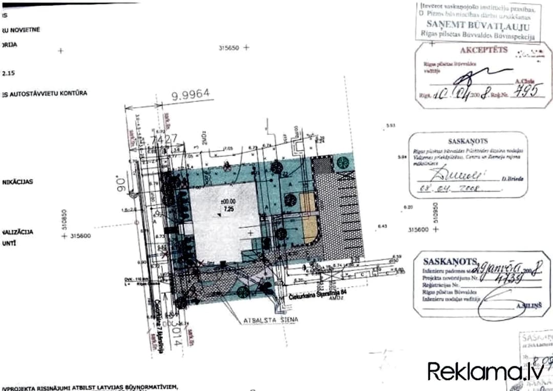 Zeme ar iespēju attīstīt projektu piecu stāvu mājai. + Projekts 5-stāvu mājai 2007. gada. — bilde 4