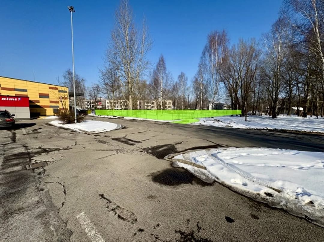Zemes gabals Skrīnes ielā 1 Fasāde vērsta uz Jūrkalnes ielas pusi. + Zemes gabala platība — bilde 4