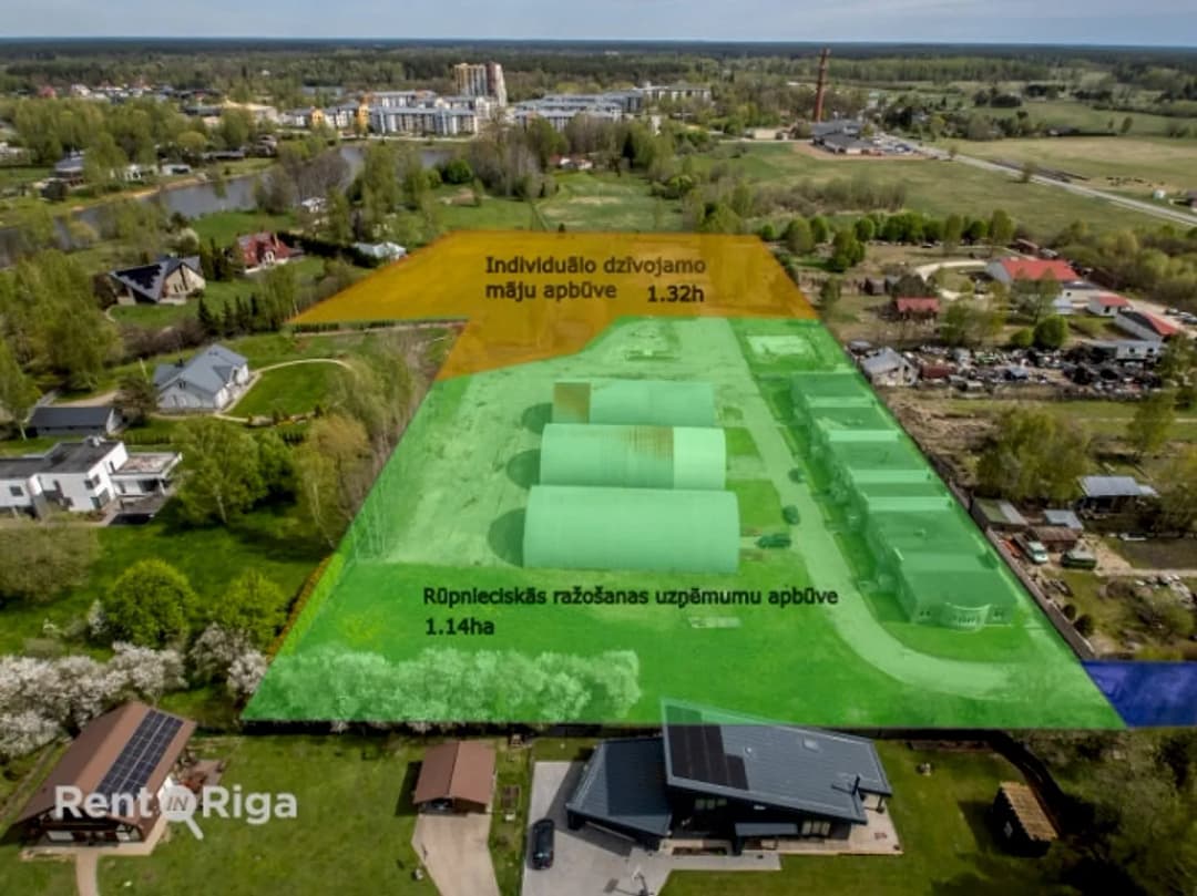 Piedāvājumā perspektīvs investīciju objekts 2,91 ha zeme ar ēkām Pārdošanā tiek — vēl bildes