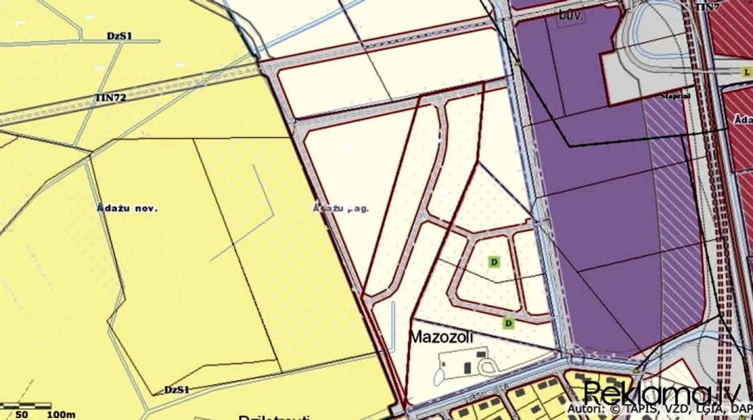 Zemes gabals Ādažu novadā "Stapriņos". Zemes gabala platība- 43600 m2; Teritorijas — bilde 3