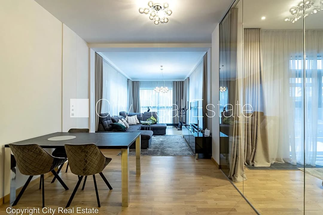 Jaunceltne, labiekārtota apzaļumota teritorija, luksuss apartamenti 89,6 m2, ir lifts, balkons, — bilde 4