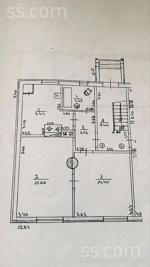 Divistabu dzīvoklis — Sporta iela 5 — bilde 4