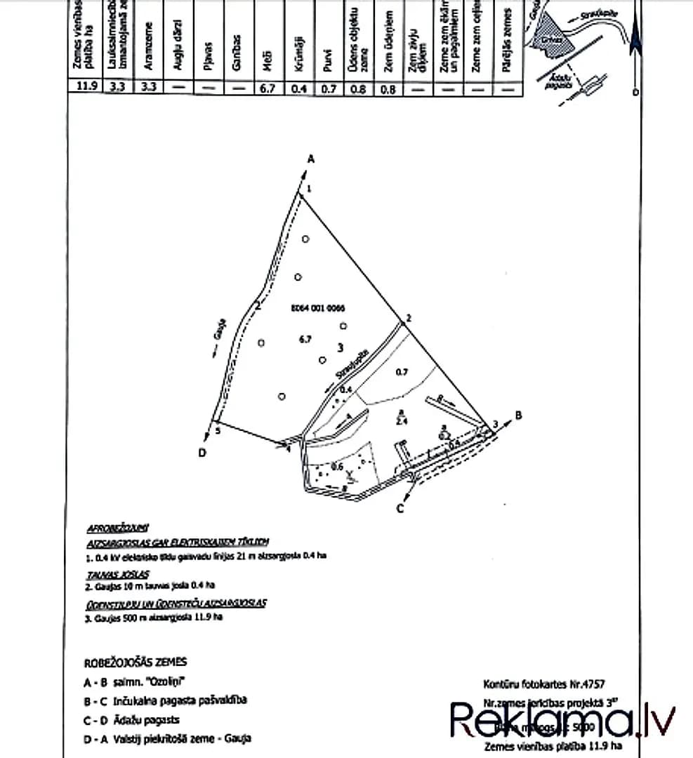 Zemes gabals Gaujas upes pirmajā līnijā. (Krasta līnija 800 m) + Zemes gabals 15 km attālumā — bilde 4