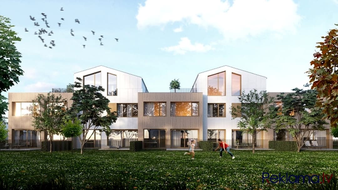 Zeme klusā vietā Dārzciemā ar saņemtu būvatļauju rindu mājas (5 sekcijas) projektēšanai