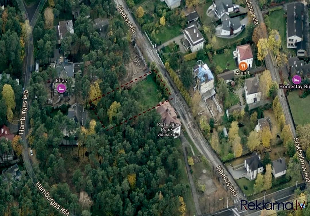 Iegādei tiek piedāvāts ekskluzīvs zemes gabals Mežaparkā. Mazstāvu dzīvojamās apbūves — bilde 3