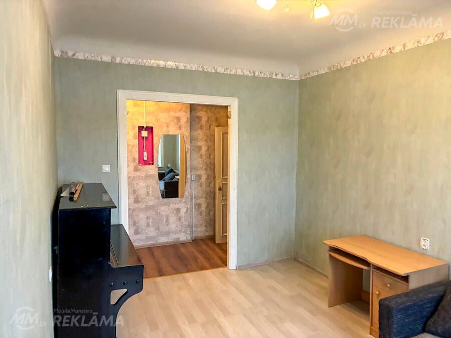 2 istabu dzīvoklis pie Grīziņkalna, ar kopējo platību 52 m2, pirmskara — bilde 3