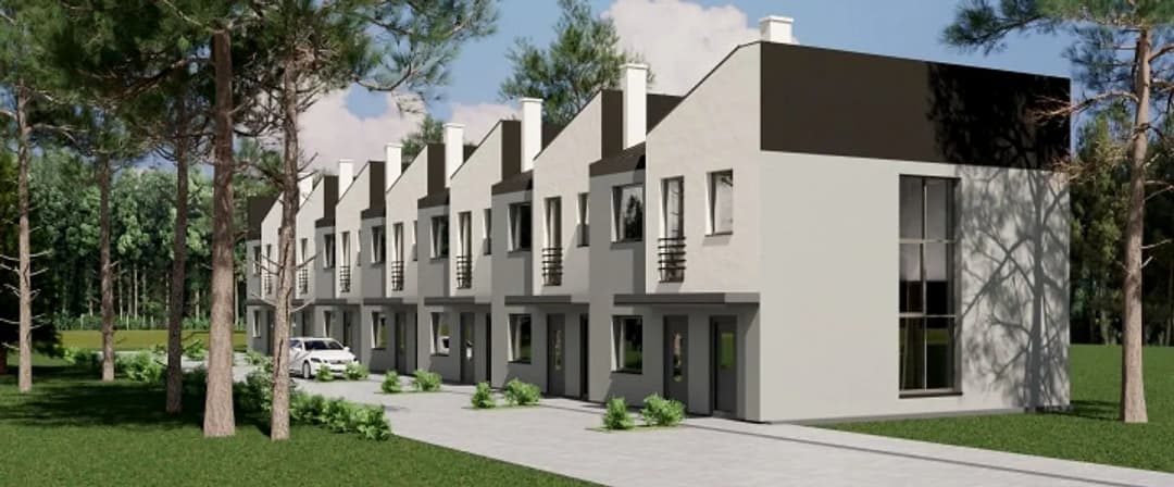 Zemesgabals ar apstiprinātu būvatļauju rindu māju projektam 6 pilnībā optimizētas sekcijas — bilde 2