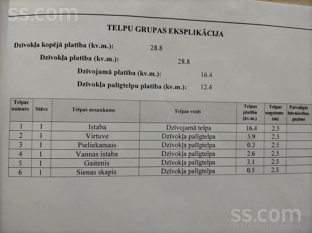 Vienistabas dzīvoklis — Mālkalnes prospekts 24 — bilde 2