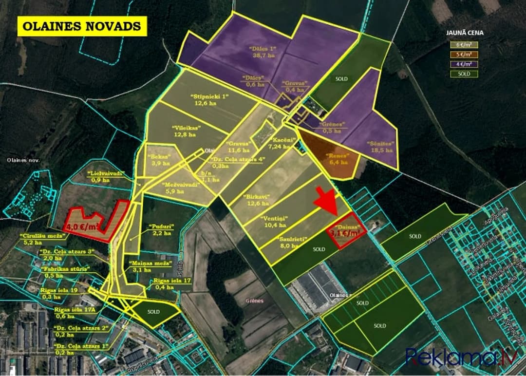 Ražošanas zeme ar asfaltētu piebraucamo ceļu. Rūpnieciskās apbūve teritorija (R1), — bilde 4
