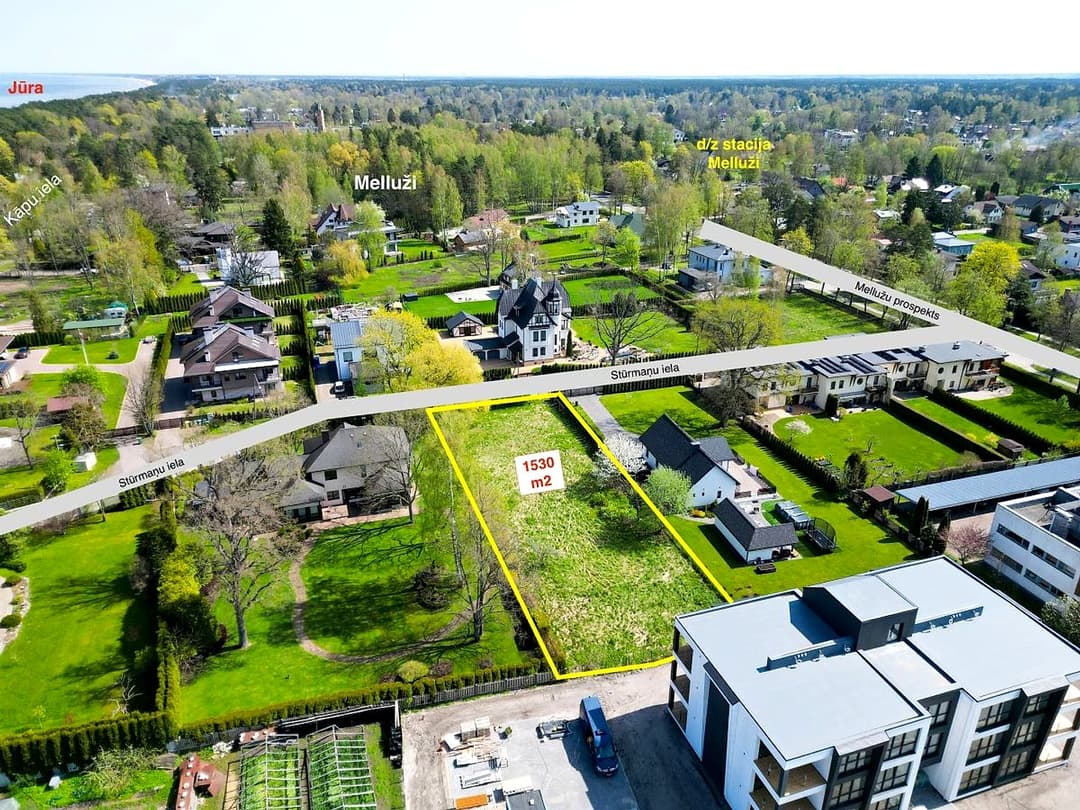 Zeme, 1530㎡ - Jūrmala, Melluži — bilde 2