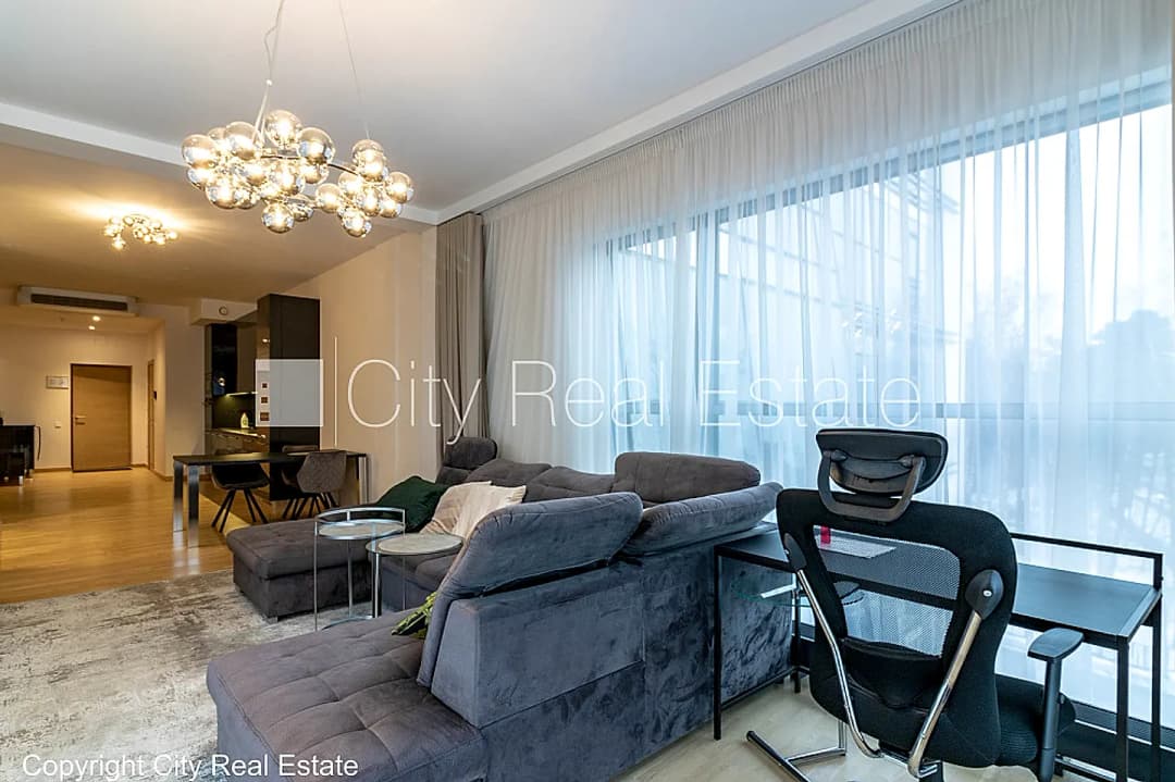 Jaunceltne, labiekārtota apzaļumota teritorija, luksuss apartamenti 89,6 m2, ir lifts, balkons, — bilde 3