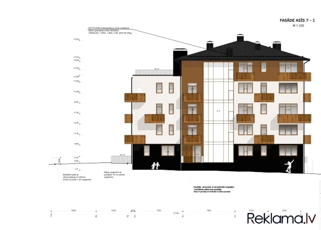 Zeme ar būvprojektu četru stāvu ēkas būvniecībai. Divi zemes gabali: 1. 01001212262 - — bilde 3