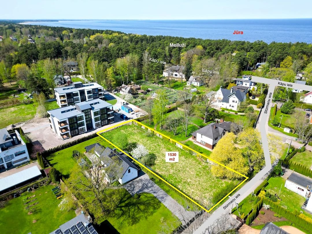 Zeme, 1530㎡ - Jūrmala, Melluži — bilde 3