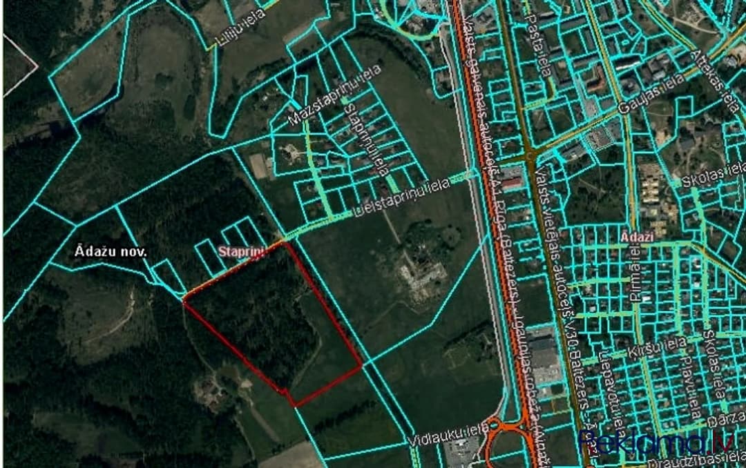 Pārdod zemes gabalu Ādažos netālu no VIA Baltic, Tallinas šosejas (A1), 9,58 ha platībā. — bilde 2