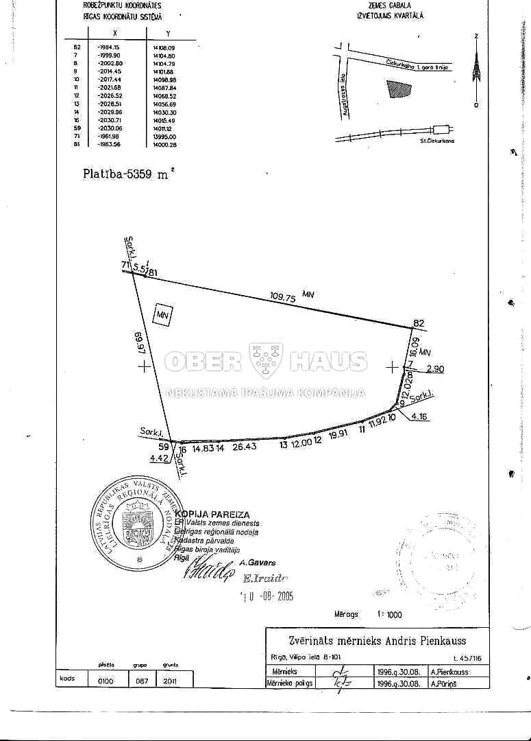 Zeme, 5359.00㎡ - Rīga, Čiekurkalns — bilde 2