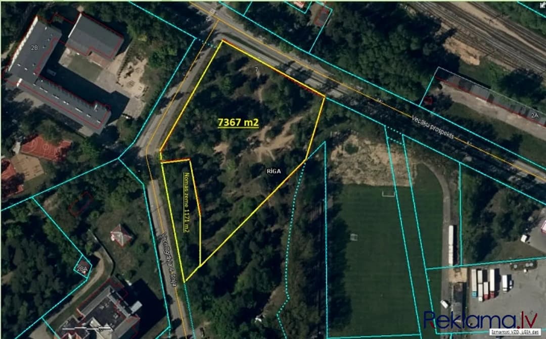 Attīstības zemes īpašumu Vecmīlgrāvī, Vecāķu Prospekts 7. Zemes platība 7367m2 + 1171m2 — bilde 2