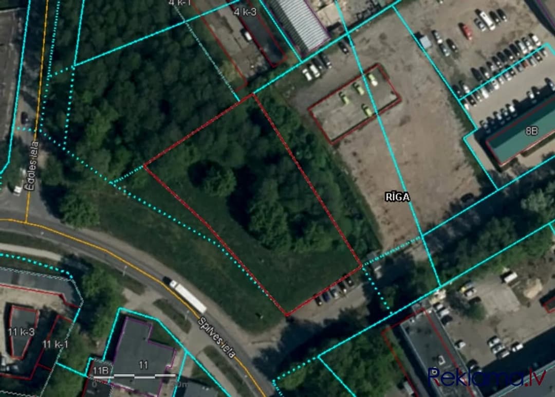 Zemes gabals Spilves iela b/n (KN 0100 077 2036) 2988 m2. + Zeme atrodas Iļģuciemā, Spilves