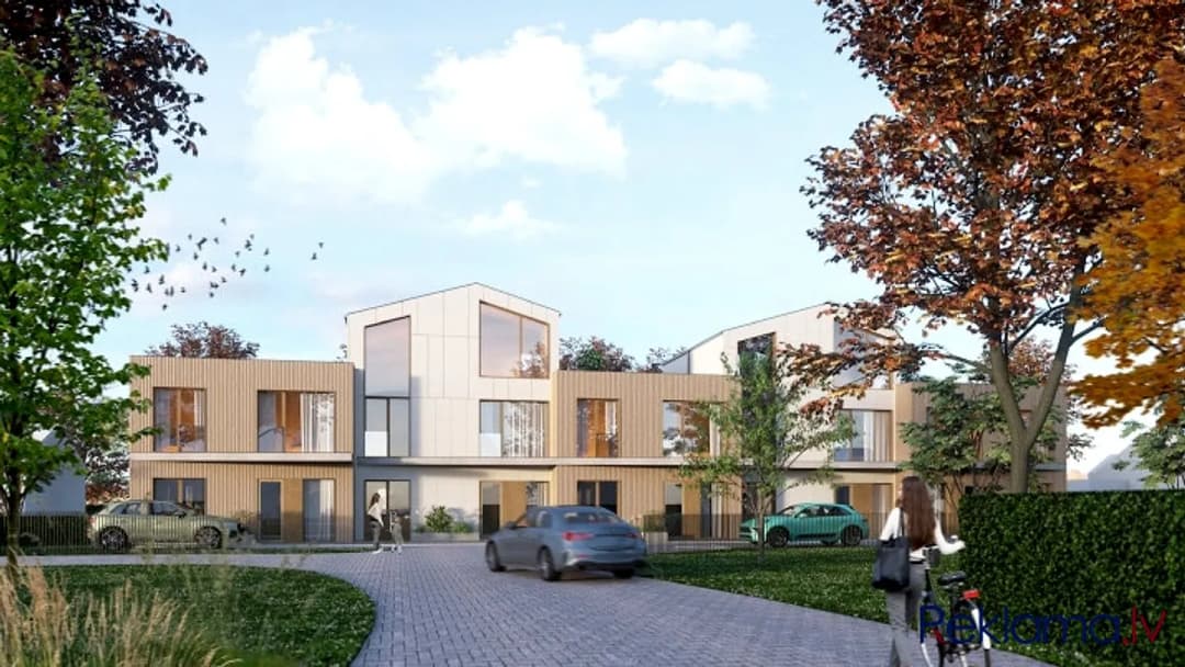 Zeme klusā vietā Dārzciemā ar saņemtu būvatļauju rindu mājas (5 sekcijas) projektēšanai — bilde 4