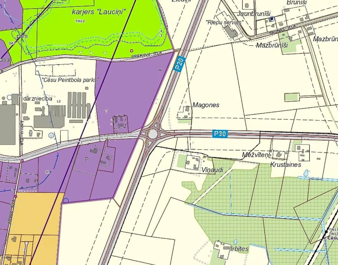 Zeme, 59063㎡ - Cēsu novads, Cēsis