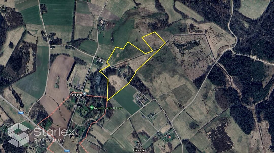Zeme, 119000㎡ - Kuldīgas novads, Īvandes pagasts — bilde 3