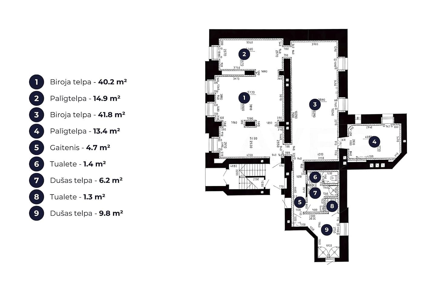 Telpas, 130㎡ - Rīga, Vecrīga — bilde 2