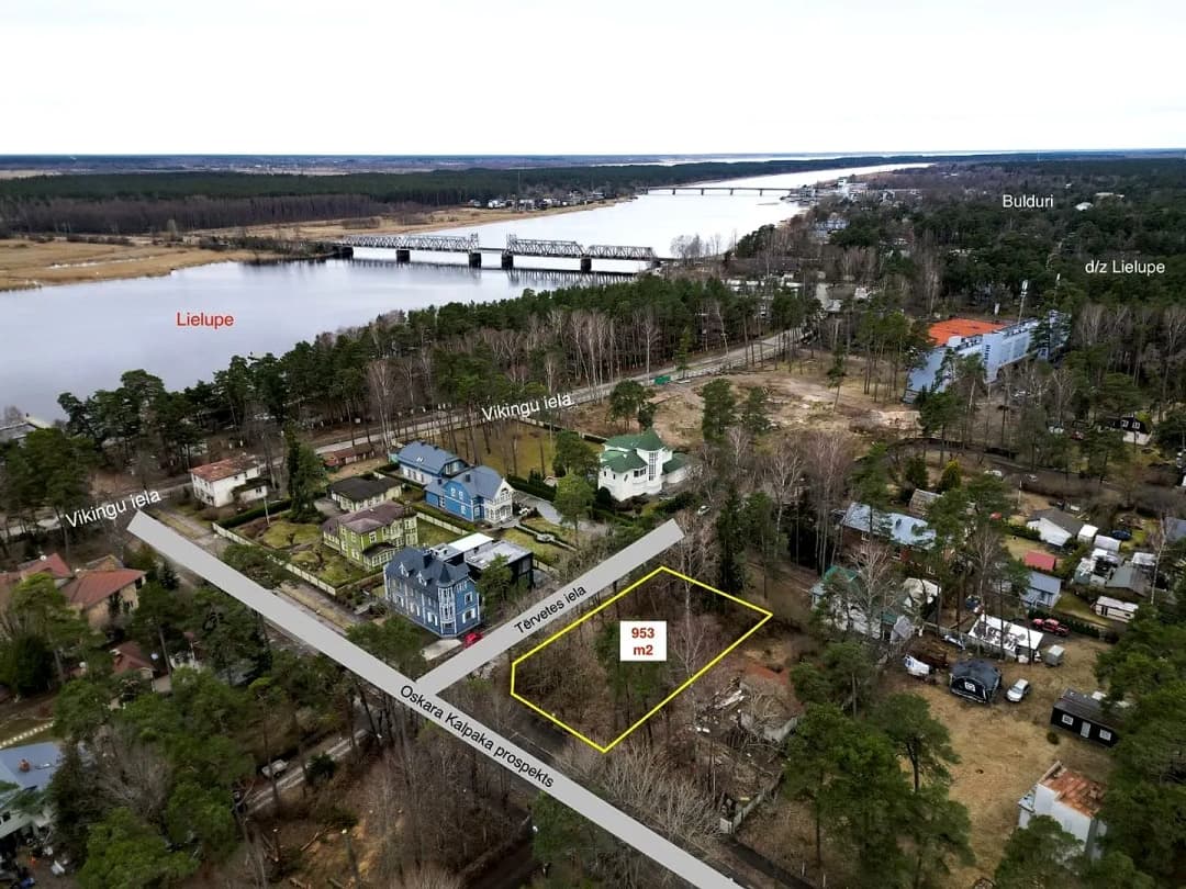 Zeme, 953㎡ - Jūrmala, Lielupe — bilde 2