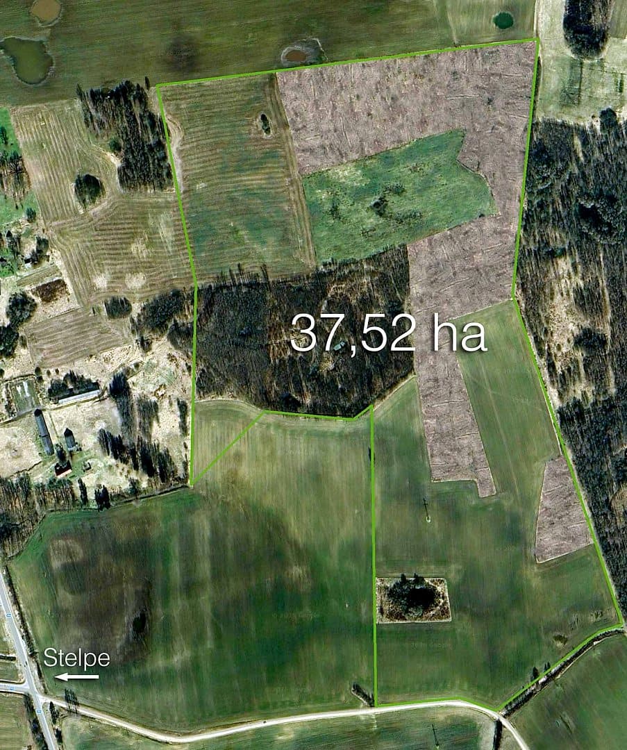 Zeme, 375200㎡ - Bauskas novads, Stelpes pagasts — bilde 2