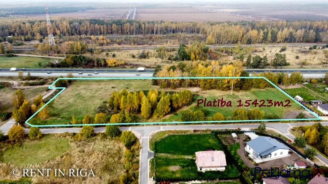 Pārdod stratēģiski izdevīgu zemes gabalu komercapbūvei Lubaušos. Platība: 15423 m + — bilde 2