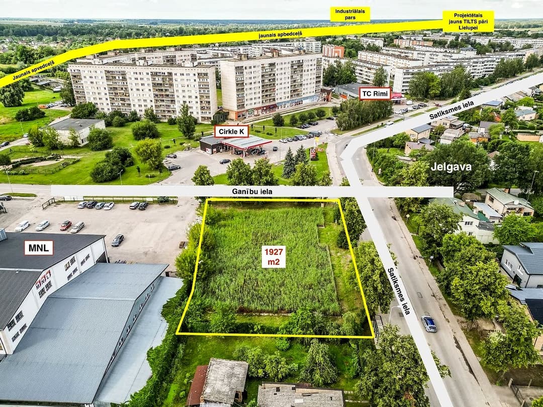 Zeme, 1927㎡ - Jelgava