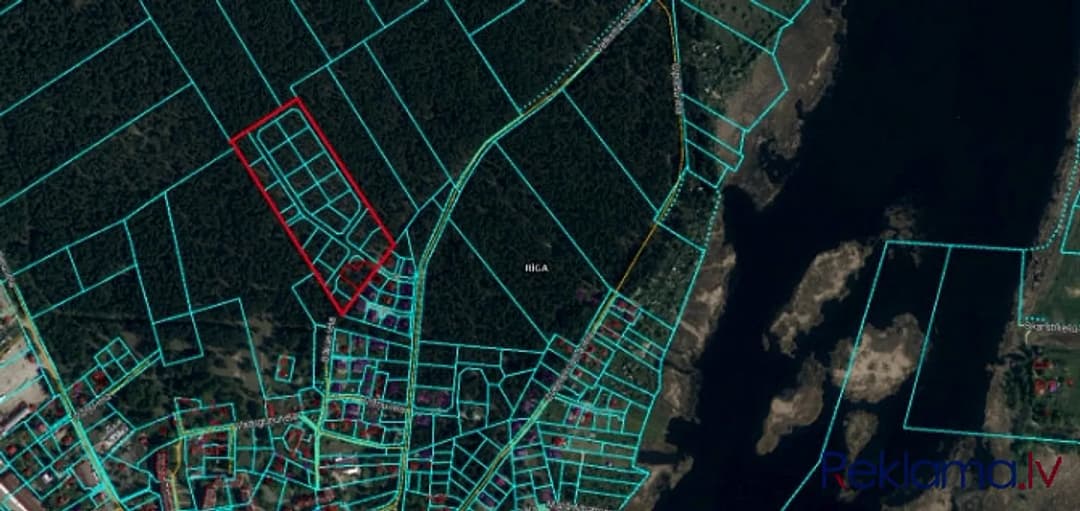 5.5 ha liels zemesgabals Mangaļsalā. Zemesgabals sadalīts 24 mazākos zemesgabalos (1200 - 2600 — bilde 4