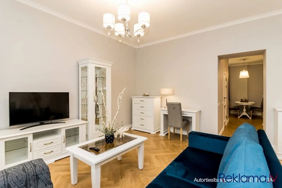 Piedāvājam īrēt ekskluzīvus divu istabu apartamentus Rīgas centrā, jaunā rekonstruētā — bilde 4