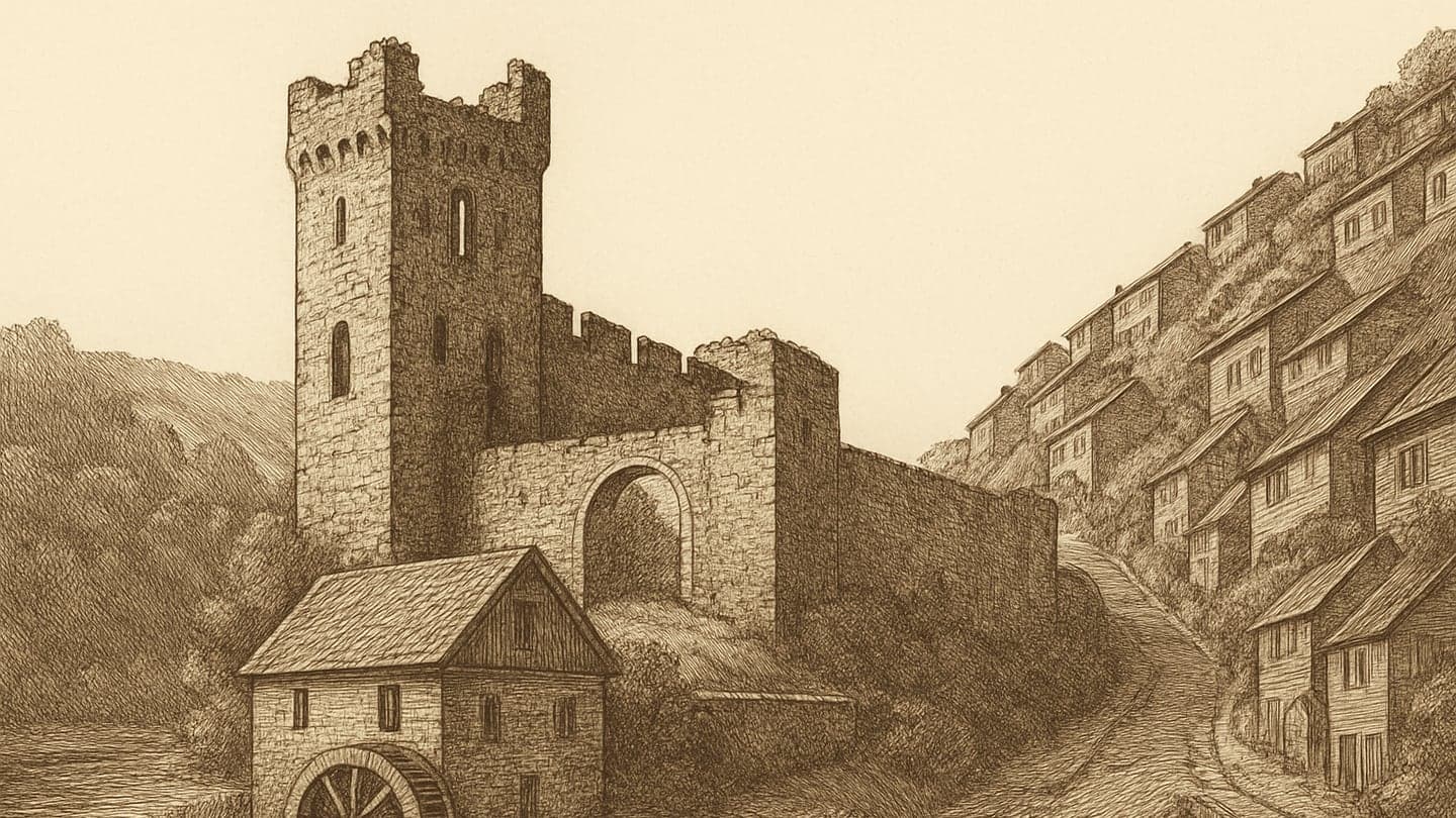 Aizpute — litogrāfija